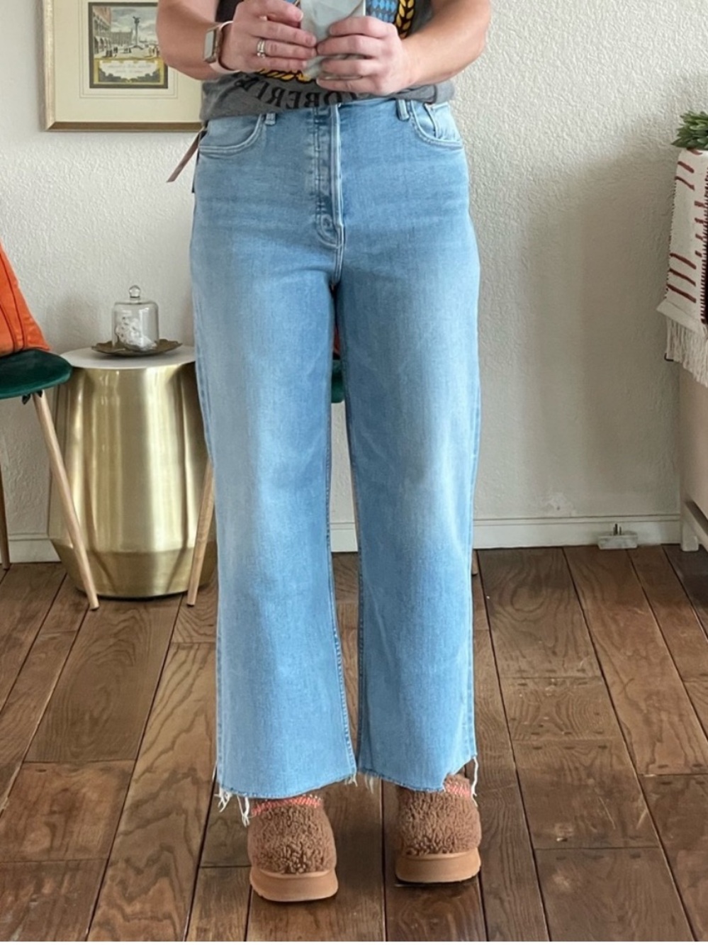 Like New Mother High Waist Spinner Ankle Fray 26 - Picture 2 of 3